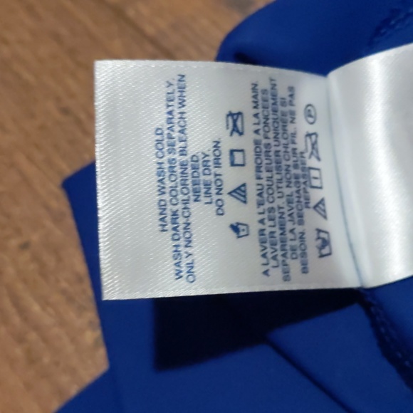 NEW! Lands End Girls Swim Coverup Dress in Royal Indigo with UPF, size M (5/6) - Picture 4 of 7